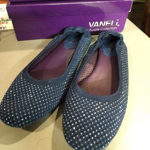 VANELI WOMENS BALDY BLUE  SUEDE FLATS SZ. 11